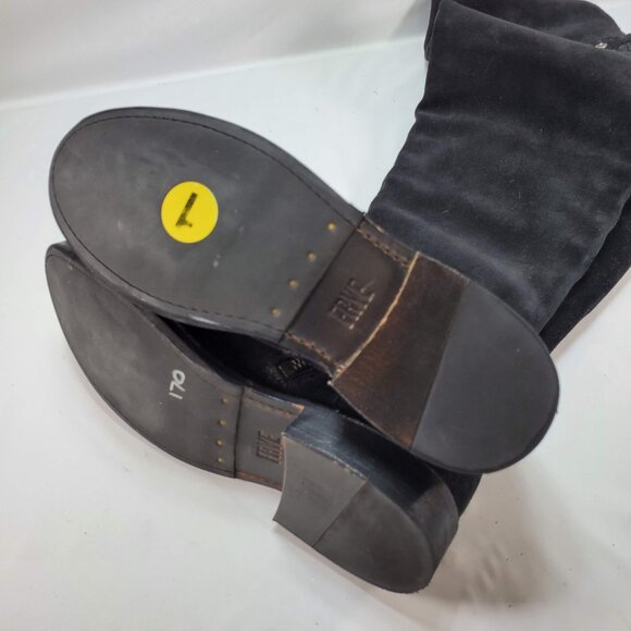 Frye Shirley Over The Knee‎ Leather Riding Boots 78740 Womens Black Size 5.5 B - Picture 5 of 10